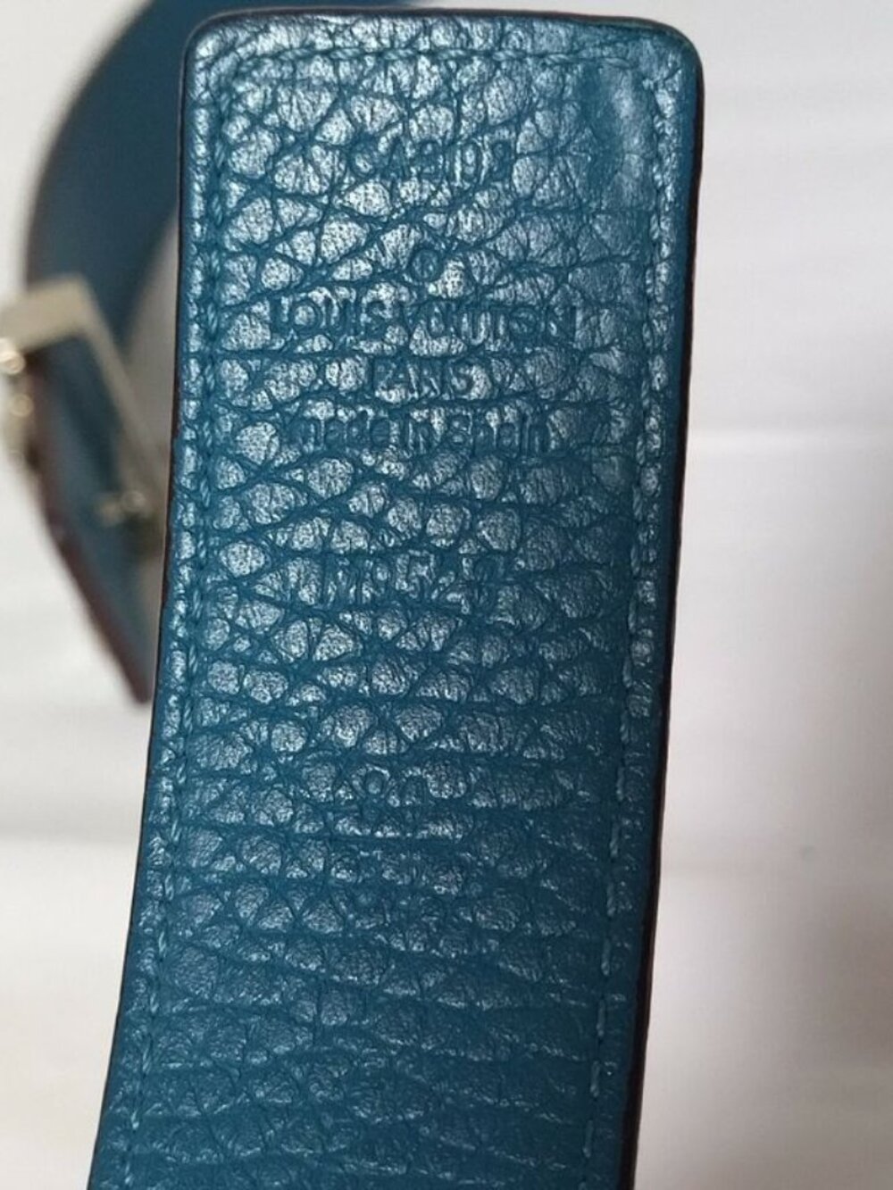 Louis Vuitton Ceinture Initial Reversible Blue Belt - Picture 9 of 9